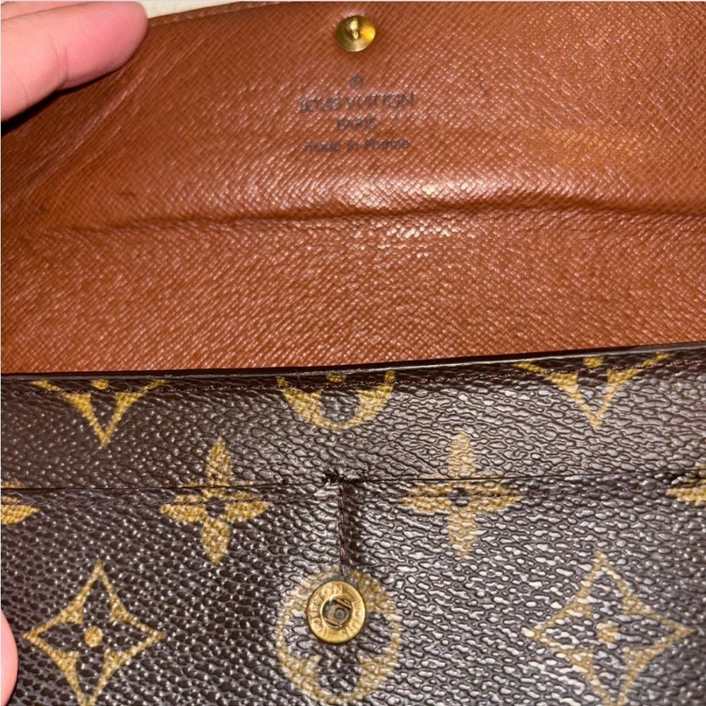 EUC COA LOUIS VUITTON Monogram Portefeuille Sarah Long Wallet - Picture 7 of 10